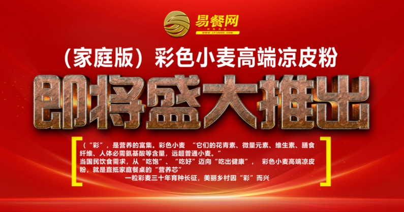 易餐网新型凉皮粉发布会在石家庄成功召开