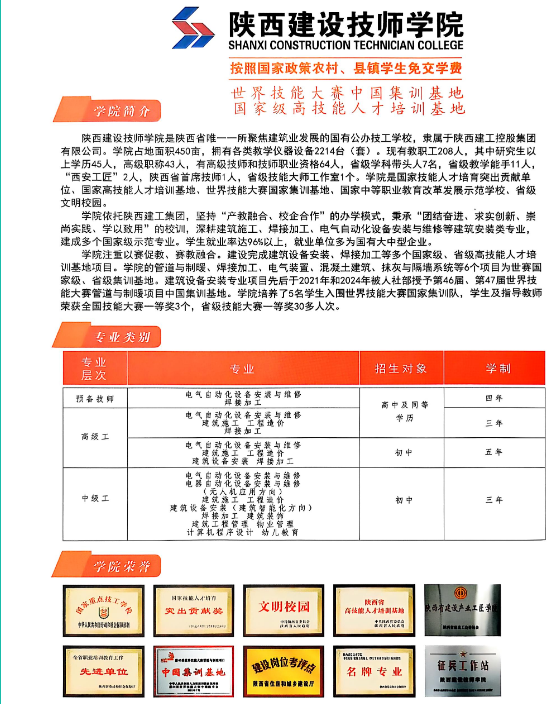 陕西省2025年40所技师技工院校招生指南——选择哪些院校？选择哪些专业？