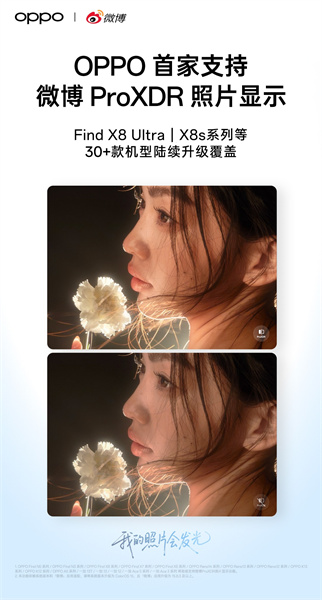 OPPO影像新突破 带来全球首个微博ProXDR照片显示