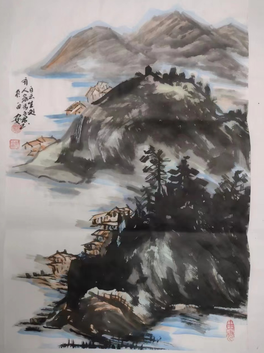 作者：张子君——书画六图