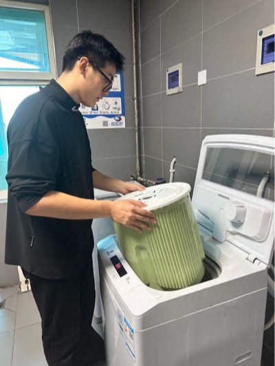 告别混洗时代！西译两万师生用上浣熊先生“专属洗衣桶”