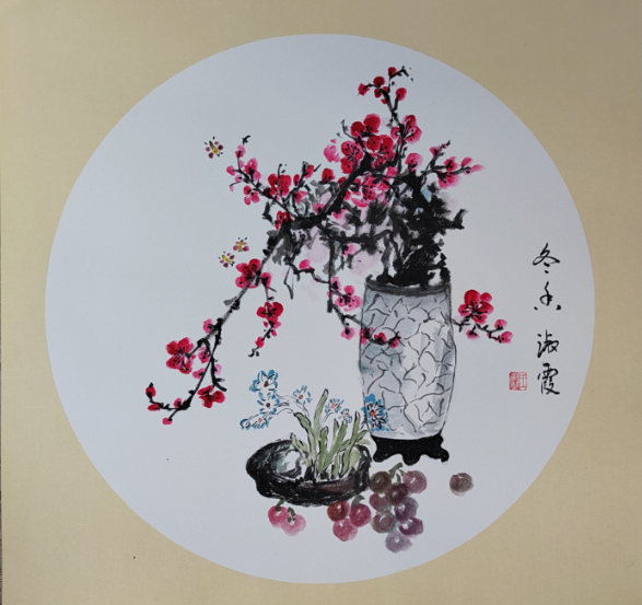 七秩挥毫绘丹青 寸心寄意写春秋 —— 记退休职工王淑霞的书画人生